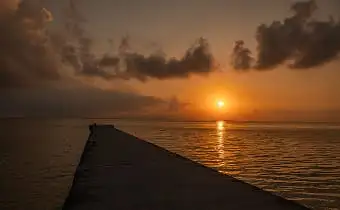 竹富島の夕日